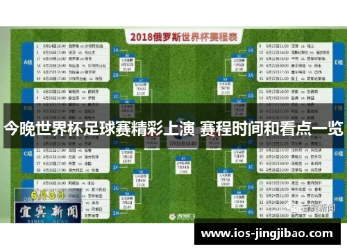 今晚世界杯足球赛精彩上演 赛程时间和看点一览